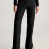 Calvin Klein Straight Ribbed Jersey Trousers