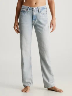 Calvin Klein Low Rise Straight Logo Jeans