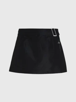 Calvin Klein Shiny Cut Out Mini Skirt -Everywear Shop J20J222224 BEH alternate5