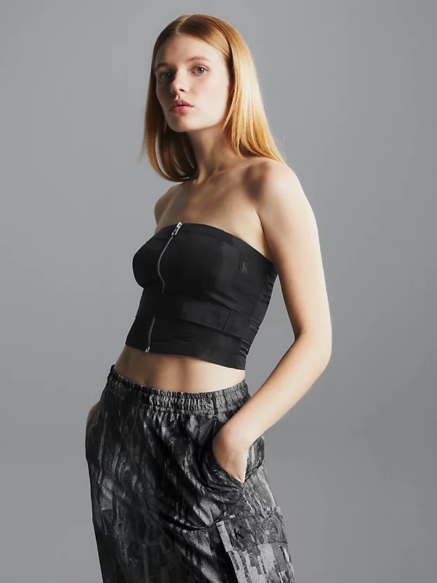 Calvin Klein Zip Up Corset Top 4 Calvin Klein Zip Up Corset Top - Image 2