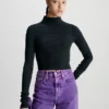 Calvin Klein Slim Ribbed Cropped Jumper -Everywear Shop J20J222722 BEH main