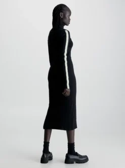 Calvin Klein Slim Ribbed Maxi Dress -Everywear Shop J20J222728 BEH alternate2