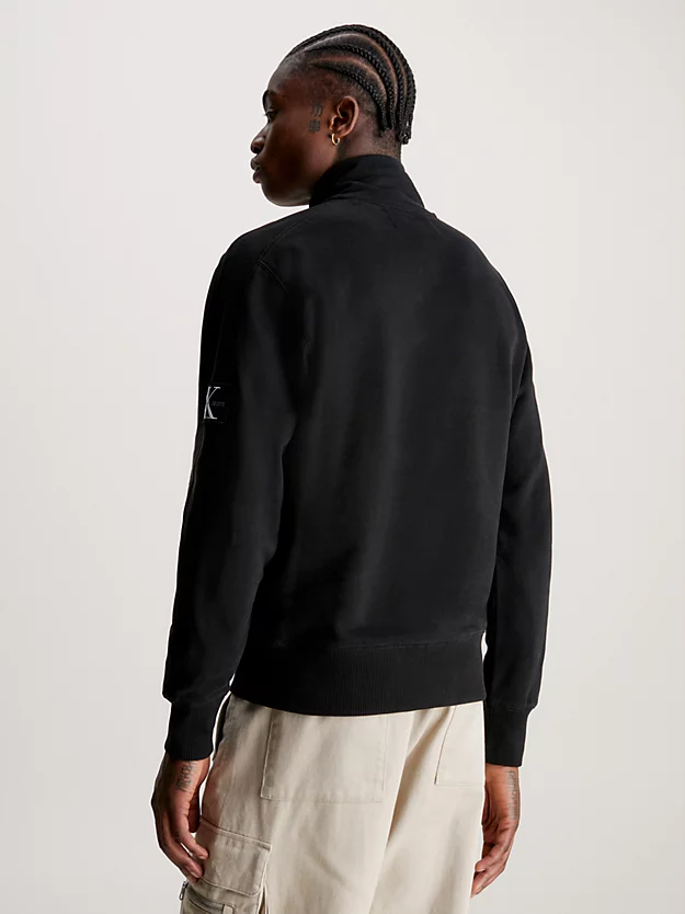 Calvin Klein Badge Zip Neck Sweatshirt 5 Calvin Klein Badge Zip Neck Sweatshirt - Image 3