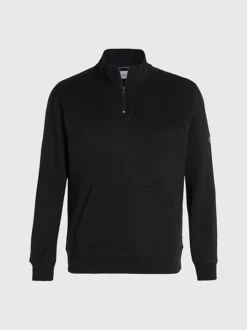 Calvin Klein Badge Zip Neck Sweatshirt 13 Calvin Klein Badge Zip Neck Sweatshirt -Everywear Shop J30J323428 BEH alternate5