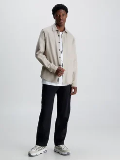 Calvin Klein Cotton Flannel Shirt -Everywear Shop J30J323972 PED alternate4