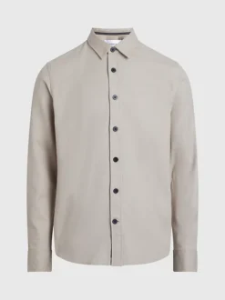 Calvin Klein Cotton Flannel Shirt -Everywear Shop J30J323972 PED alternate5