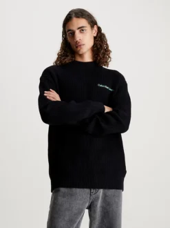 Calvin Klein Cotton Logo Tape Jumper