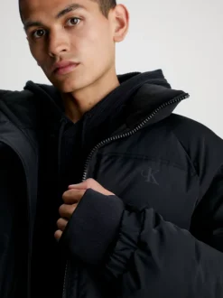 Calvin Klein Relaxed Padded Parka Jacket 11 Calvin Klein Relaxed Padded Parka Jacket -Everywear Shop J30J324064 BEH alternate3