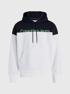 Calvin Klein Relaxed Colour Block Hoodie -Everywear Shop J30J324089 YAF alternate5