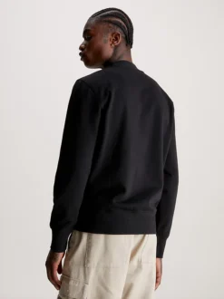 Calvin Klein Cotton Blend Fleece Sweatshirt -Everywear Shop J30J324092 BEH alternate2