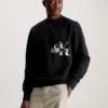 Calvin Klein Cotton Blend Fleece Sweatshirt 1 Calvin Klein Cotton Blend Fleece Sweatshirt -Everywear Shop J30J324092 BEH main
