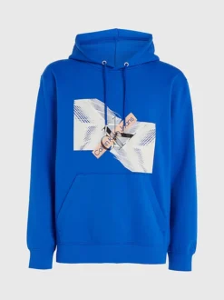 Calvin Klein Relaxed Logo Graphic Hoodie -Everywear Shop J30J324104 C6X alternate5