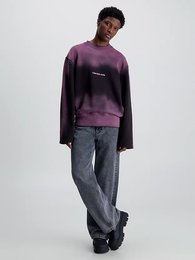 Calvin Klein Relaxed Spray Print Sweatshirt 6 Calvin Klein Relaxed Spray Print Sweatshirt - Image 4