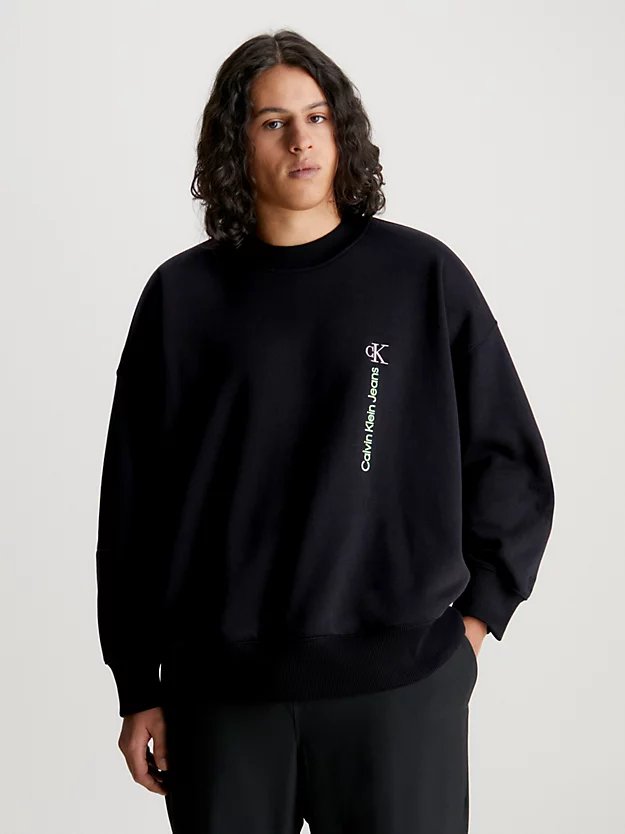 Calvin Klein Oversized Cotton Sweatshirt 4 Calvin Klein Oversized Cotton Sweatshirt - Image 2