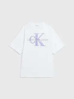 Calvin Klein Relaxed Monogram T-shirt -Everywear Shop J30J324139 YAF alternate5