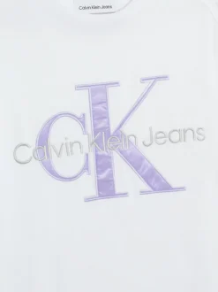 Calvin Klein Relaxed Monogram T-shirt -Everywear Shop J30J324139 YAF alternate7