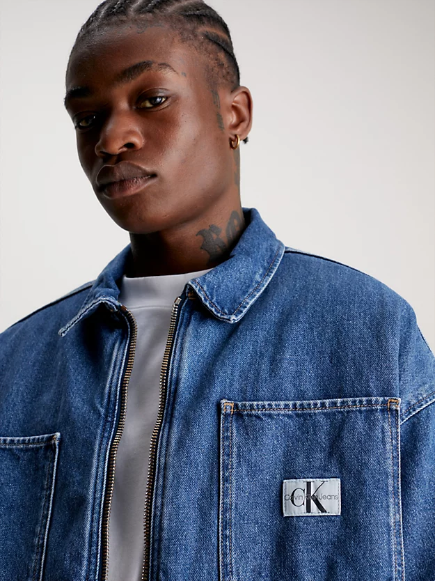 Calvin Klein Zip Up Padded Denim Jacket 6 Calvin Klein Zip Up Padded Denim Jacket - Image 4