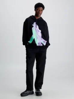 Calvin Klein Cotton Photo Print Hoodie -Everywear Shop J30J324309 BEH alternate3