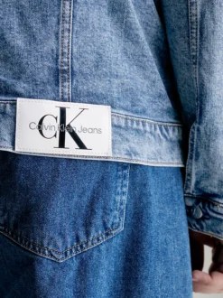 Calvin Klein Plus Size 90's Denim Jacket -Everywear Shop J30J324529 1A4 alternate2