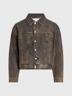 Calvin Klein Unisex Boxy Denim Jacket -Everywear Shop J40J400330 1A4 alternate8