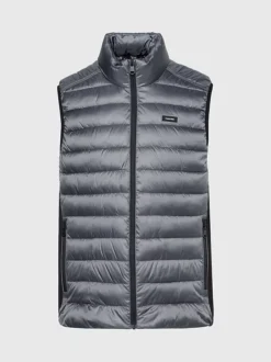 Calvin Klein Quilted Logo Puffer Gilet -Everywear Shop K10K108292 PC9 alternate4