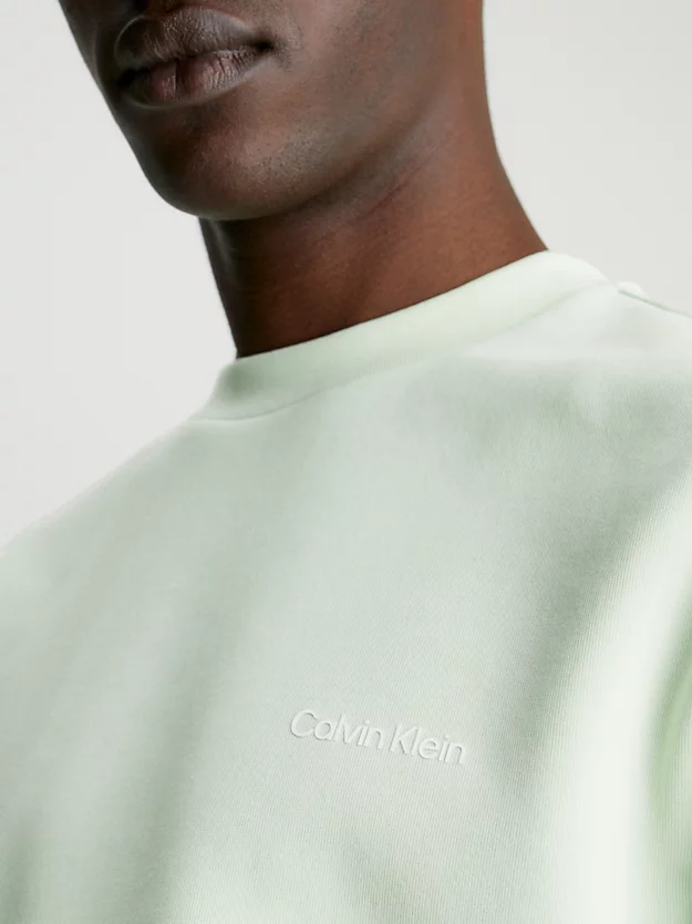 Calvin Klein Micro Logo Cotton Sweatshirt 5 Calvin Klein Micro Logo Cotton Sweatshirt - Image 3