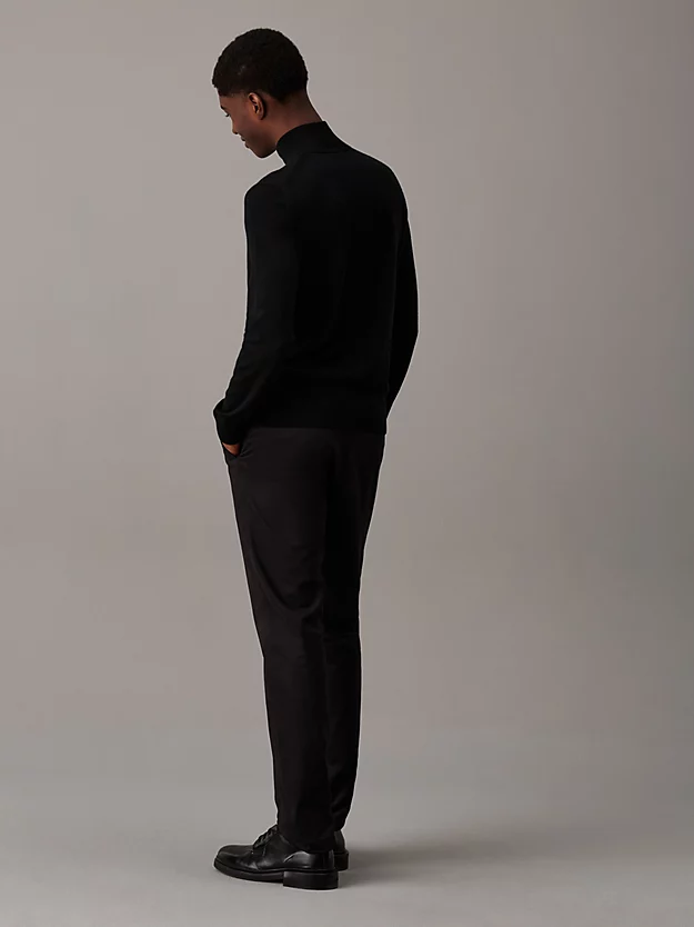 Calvin Klein Merino Zip Neck Jumper 4 Calvin Klein Merino Zip Neck Jumper - Image 2