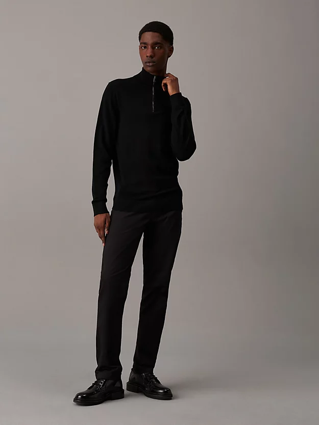 Calvin Klein Merino Zip Neck Jumper 6 Calvin Klein Merino Zip Neck Jumper - Image 4