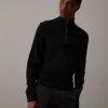 Calvin Klein Merino Zip Neck Jumper -Everywear Shop K10K110421 BEH main