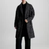 Calvin Klein Relaxed Double Breasted Boucle Coat -Everywear Shop K10K111743 BEH main