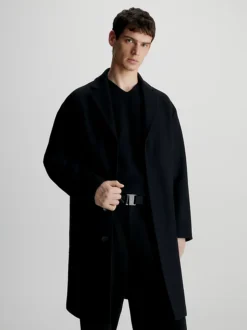 Calvin Klein Relaxed Wool Blend Coat