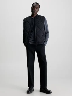 Calvin Klein Quilted Twill Gilet -Everywear Shop K10K111878 BEH alternate3