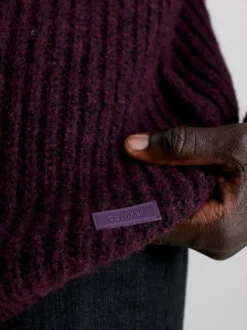 Calvin Klein Half Cardigan Knit Jumper -Everywear Shop K10K111956 VDS alternate2