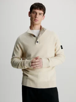 Calvin Klein Button Neck Jumper