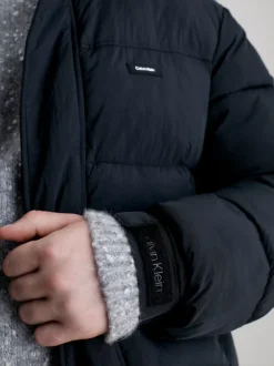 Calvin Klein Long Length Quilted Jacket -Everywear Shop K10K112228 BEH alternate2