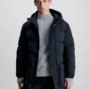 Calvin Klein Long Length Quilted Jacket -Everywear Shop K10K112228 BEH main