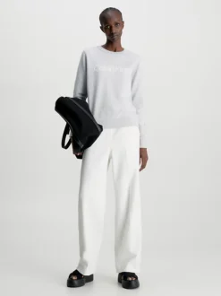 Calvin Klein Logo Sweatshirt 11 Calvin Klein Logo Sweatshirt -Everywear Shop K20K202157 P6Q alternate3