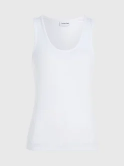 Calvin Klein Skinny Ribbed Modal Tank Top 11 Calvin Klein Skinny Ribbed Modal Tank Top -Everywear Shop K20K205546 YAF alternate4