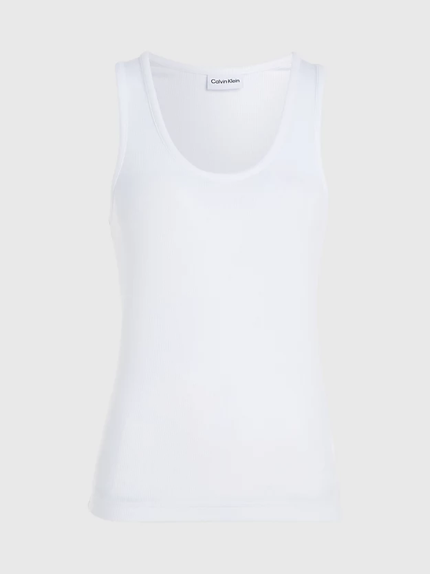 Calvin Klein Skinny Ribbed Modal Tank Top 7 Calvin Klein Skinny Ribbed Modal Tank Top - Image 5