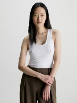 Calvin Klein Skinny Ribbed Modal Tank Top
