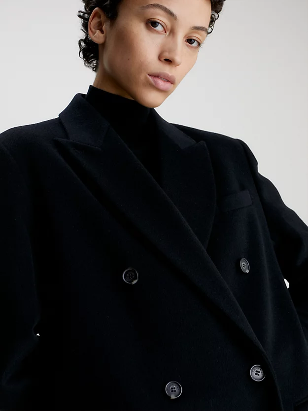 Calvin Klein Wool Double Breasted Coat 6 Calvin Klein Wool Double Breasted Coat - Image 4