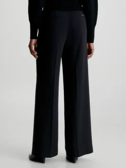 Calvin Klein Structured Twill Wide Leg Trousers -Everywear Shop K20K205958 BEH alternate2