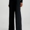 Calvin Klein Structured Twill Wide Leg Trousers