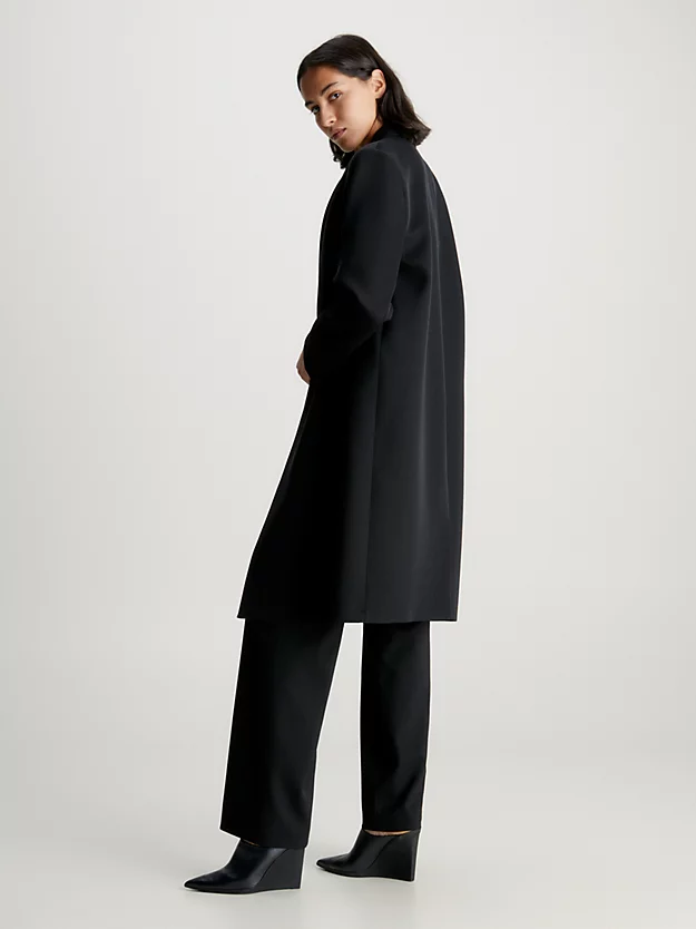 Calvin Klein Wool Blend Tuxedo Coat 4 Calvin Klein Wool Blend Tuxedo Coat - Image 2