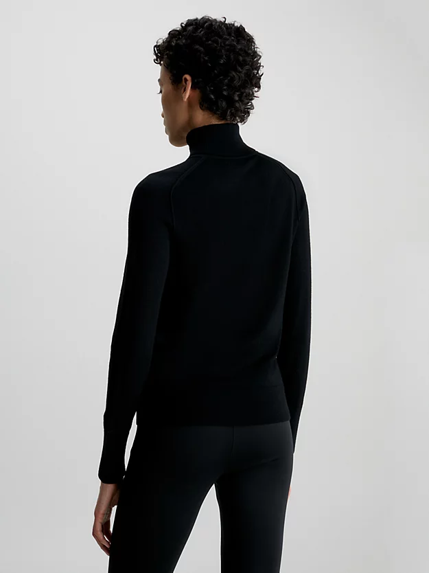 Calvin Klein Slim Merino Roll Neck Jumper 4 Calvin Klein Slim Merino Roll Neck Jumper - Image 2