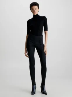 Calvin Klein Slim Merino Wool Bodysuit -Everywear Shop K20K205990 BEH alternate3