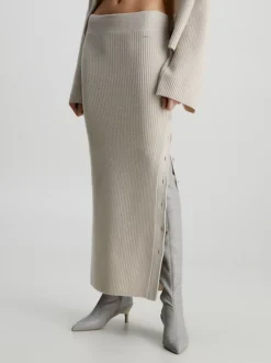 Calvin Klein Wool Maxi Skirt