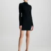 Calvin Klein Slim Ribbed Mini Dress -Everywear Shop K20K206119 BEH main