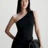 Calvin Klein Slim Modal One Shoulder Top
