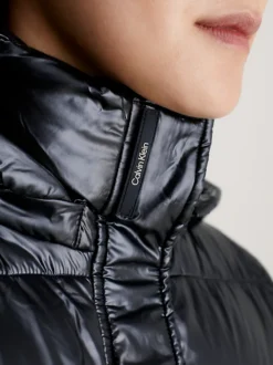 Calvin Klein Slim Padded Drawstring Coat -Everywear Shop K20K206270 BEH alternate3